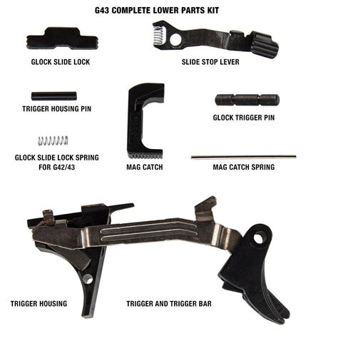 glock 43 cnc parts|glock 43 complete parts kit.